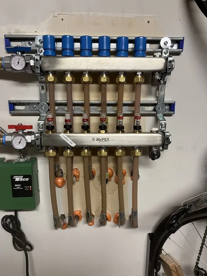 Plumber performing Gas Leak Detection at a residential property in Warwick